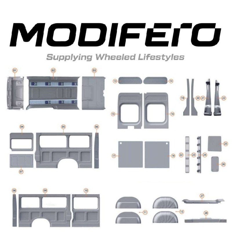 Fiat Ducato Compatibile Kit Rivestimento Interno | Modifero
