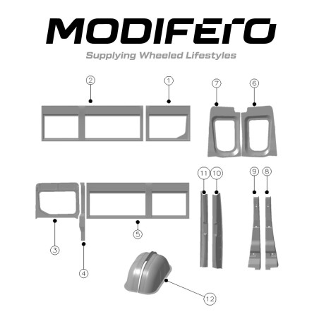 Kit Habillage Intérieur Iveco Daily L4H3 | Modifero