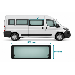 Fiat Ducato / Citroën Jumper / Peugeot Boxer vast raam rec | Modifero