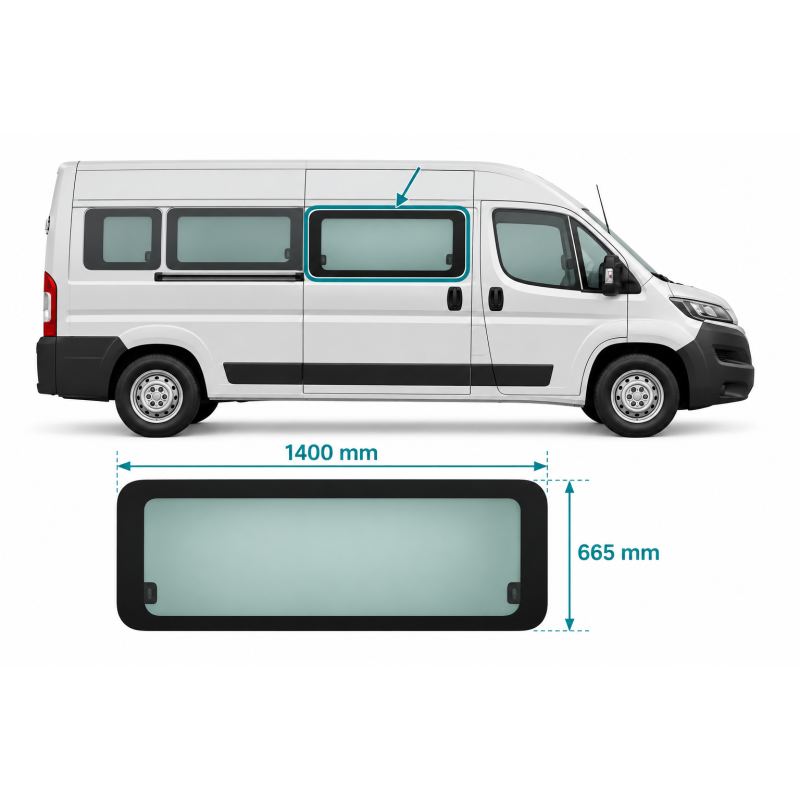 Fiat Ducato / Citroën Jumper / Peugeot Boxer ventana fija  | Modifero